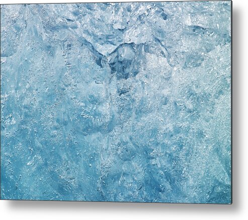 Tranquility Metal Print featuring the photograph Detail of Glacial Ice, Jokulsarlon, Iceland by Arctic-Images