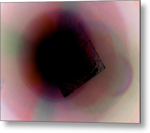 Abstract Metal Print featuring the photograph Do Eye Dare 10 by Megan Ford-Miller