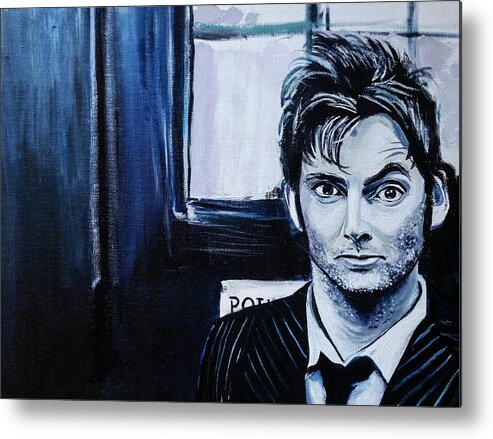 Original Art For Sale Metal Print featuring the painting Doctor Who by Rowan Lyford
