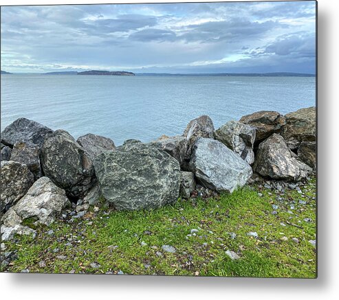 Park Metal Print featuring the photograph Edgewater beach park by Anamar Pictures
