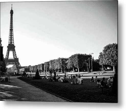 France Metal Print featuring the photograph Eiffel Tower by Jim Feldman