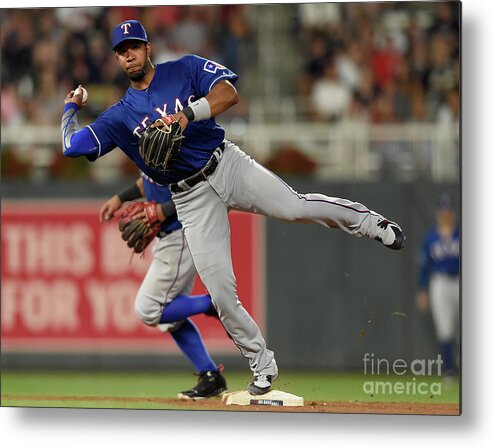 People Metal Print featuring the photograph Elvis Andrus and Taylor Motter by Hannah Foslien