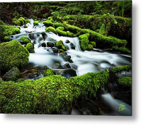 Amaizing Metal Print featuring the photograph Emerald Flow by Edgars Erglis