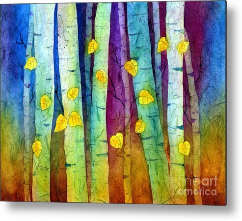 Forest Metal Print featuring the painting Enchanted Forest by Hailey E Herrera