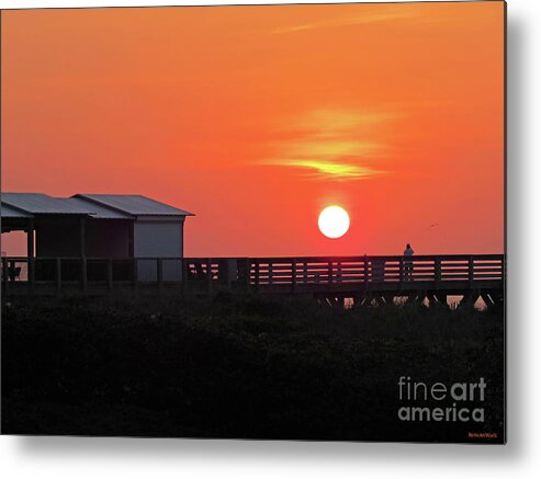 Exiting Of Day Metal Print featuring the photograph Exiting of Day by Roberta Byram