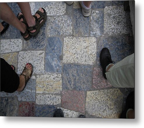 Feet Metal Print featuring the photograph Feet through time by Lisa Mutch