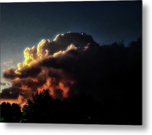 Sunset Metal Print featuring the photograph Fire in the Sky by Christopher Reed