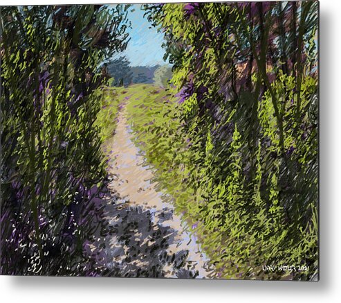 Landscape Metal Print featuring the digital art Florida Trail by Larry Whitler