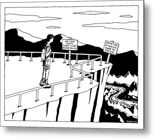 Lookout Point Metal Print featuring the drawing For the Time of Your Life by Suerynn Lee