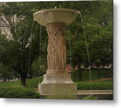 Fountain Metal Print featuring the photograph Fountain by Julie Grace