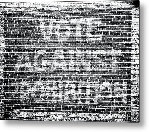 Prohibition. 20s Metal Print featuring the painting Funny Roaring Twenties No Prohibition Roaring 20s Gift Vote Against Prohibition Sign by Tony Rubino