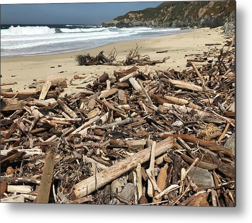 Sea Metal Print featuring the photograph Garapata Beach by Luisa Millicent