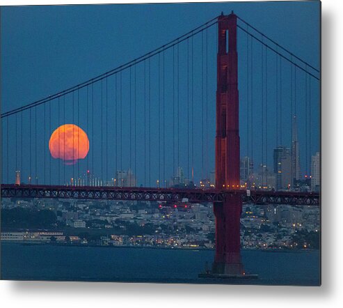  Metal Print featuring the photograph Goldie's Moon by Louis Raphael