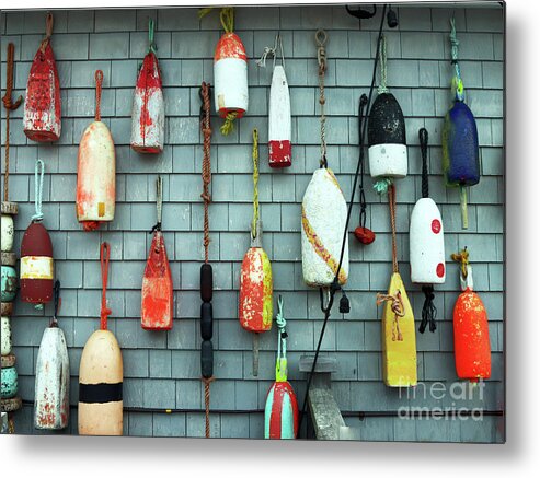 Buoy Metal Print featuring the photograph Hanging Out With the Buoys by Rick Locke - Out of the Corner of My Eye