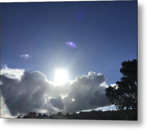 Clouds Metal Print featuring the photograph I See You Clouds by Catherine Wilson