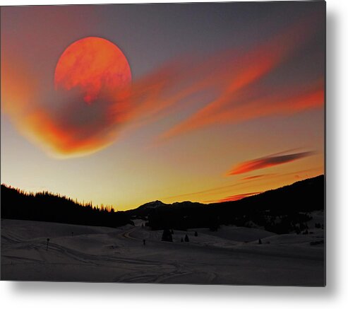 Sun Metal Print featuring the photograph Ice and Fire by Carl Moore