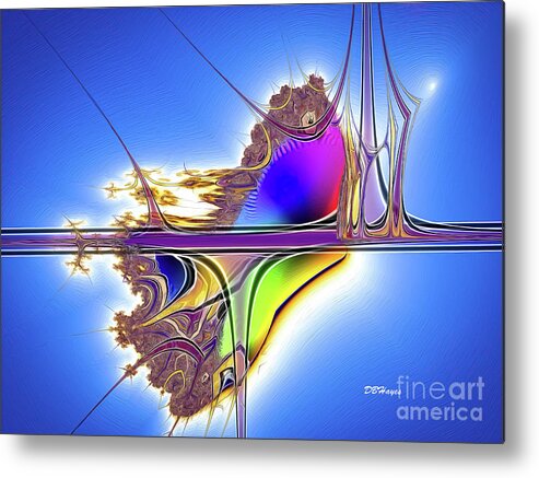 Abstracts Metal Print featuring the digital art Imagination Artistry 3 by DB Hayes