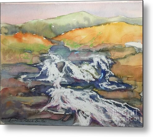 Water Metal Print featuring the painting Ireland Highland Stream by Caroline Patrick