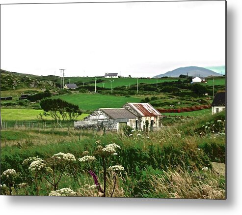 Cottages Metal Print featuring the photograph Irish Cottages by Stephanie Moore