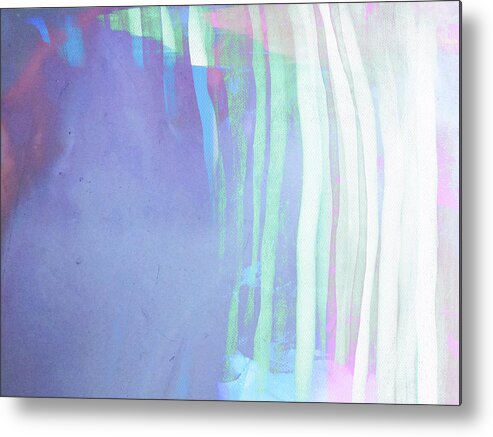 Abstract. Painterly Metal Print featuring the painting Keep all that matters close abstract by Itsonlythemoon