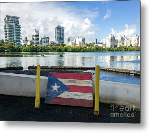 Lagoon Metal Print featuring the photograph Laguna del Condado, San Juan, Puerto Rico by Beachtown Views