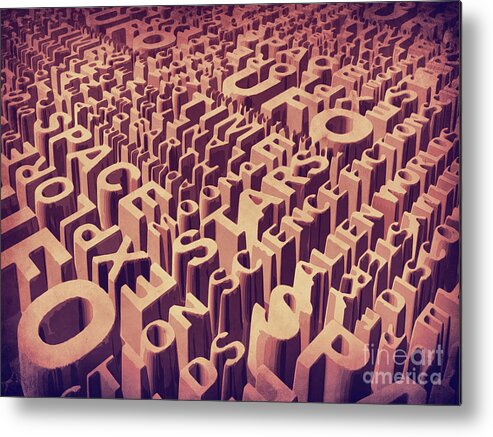 Space Metal Print featuring the digital art Letters From Space by Phil Perkins