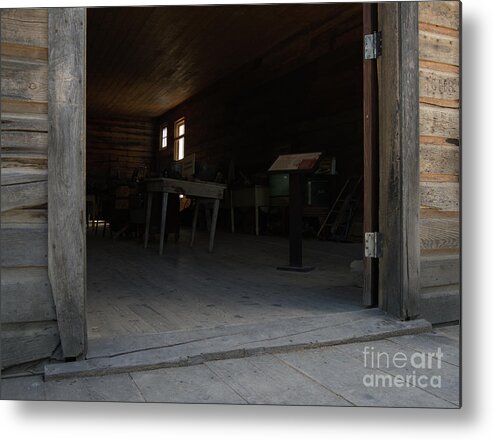 Doorway Metal Print featuring the photograph Look to the Past by Kae Cheatham