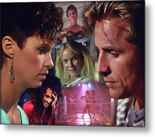 Miami Vice Metal Print featuring the digital art Love at First Sight by Mark Baranowski
