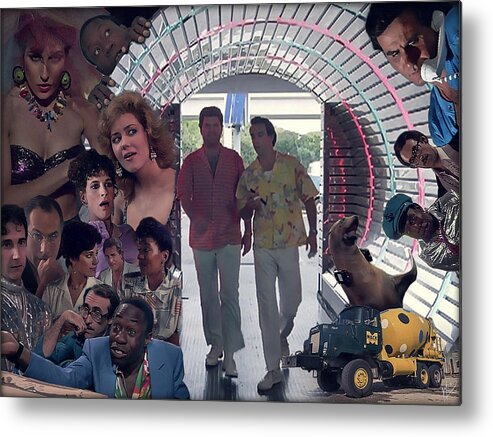 Miami Vice Metal Print featuring the digital art Made For Each Other by Mark Baranowski