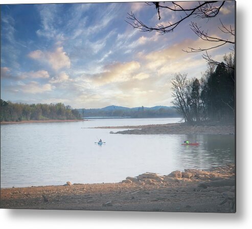 Lake Metal Print featuring the photograph Misty Morning On The Lake by Laura Vilandre