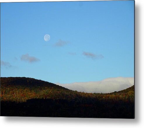 Asleep Metal Print featuring the photograph Morning Moon by Catherine Arcolio