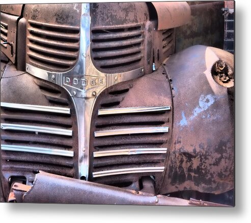 Dodge Metal Print featuring the photograph Old Dodge by Denise Benson