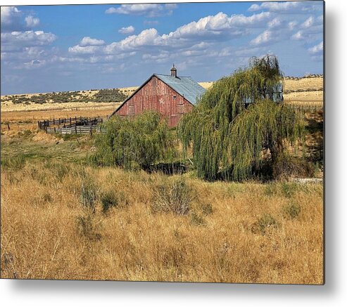 Old Metal Print featuring the photograph Old Rocklyn Barn by Jerry Abbott
