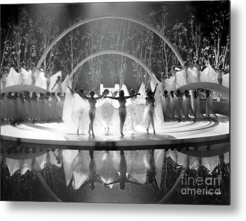 Chorus Girls Metal Print featuring the photograph On Blue Venetian Waters 1937 by Sad Hill - Bizarre Los Angeles Archive