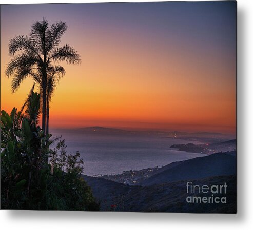 Vivid Reflection Metal Print featuring the photograph Orange Splash sunset, Laguna Beach by Abigail Diane Photography
