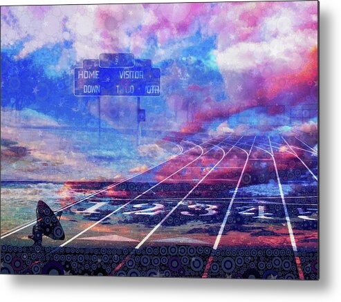 Out There Metal Print featuring the digital art Out There by Skip Hunt
