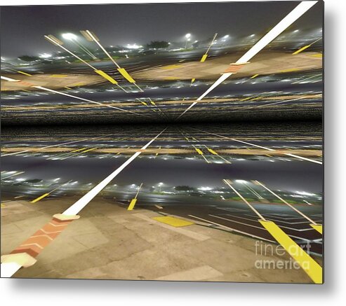Urban Metal Print featuring the photograph Outer limits by Steven Wills