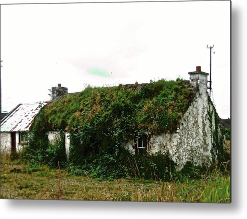 Cottage Metal Print featuring the photograph Overgrown cottage by Stephanie Moore