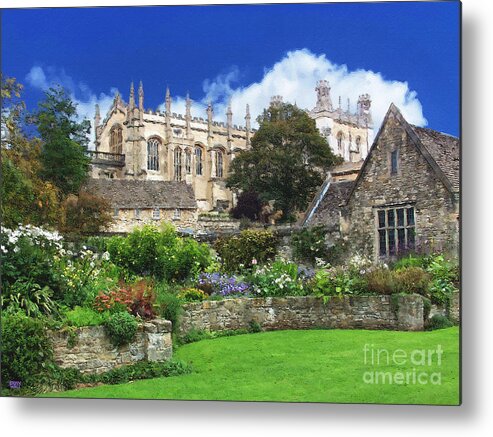 Oxford University Metal Print featuring the photograph Oxford University Christ Church Memorial Garden by Brian Watt