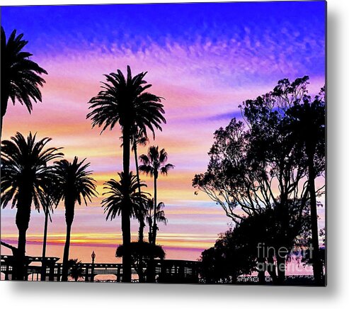 Sunset Metal Print featuring the photograph Palm Sunset - No. 1 by Doc Braham