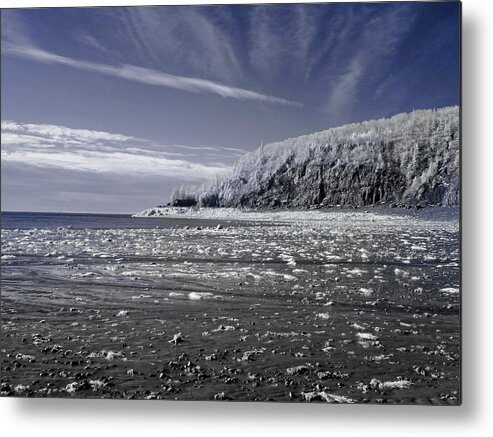 Infra Red Metal Print featuring the photograph Partridge Island Blue by Alan Norsworthy