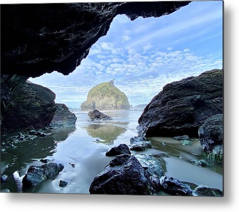 Houda Point Metal Print featuring the photograph Pathway to Surf by Daniele Smith