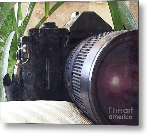Camera Metal Print featuring the photograph Pictures of the Past by Phil Perkins