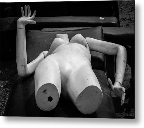Mannequin Metal Print featuring the photograph Reclining Mannequin I by David Gordon
