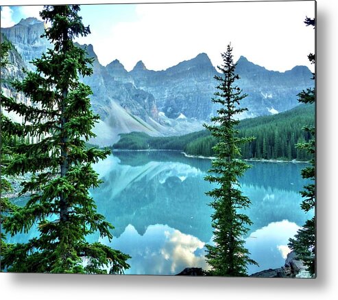 Canada Metal Print featuring the photograph Reflections at Moraine Lake by Tanya White
