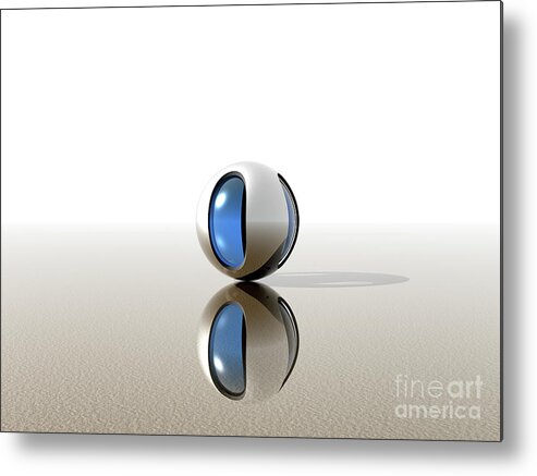 Ufo Metal Print featuring the digital art Reflections of A UFO by Phil Perkins