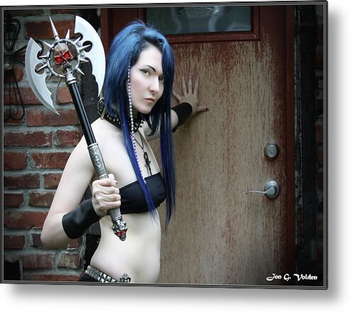 Fantasy Metal Print featuring the photograph Rogue with Crude Lockpick by Jon Volden
