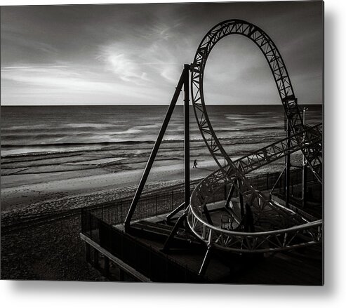  Metal Print featuring the photograph Roller Coaster by Steve Stanger