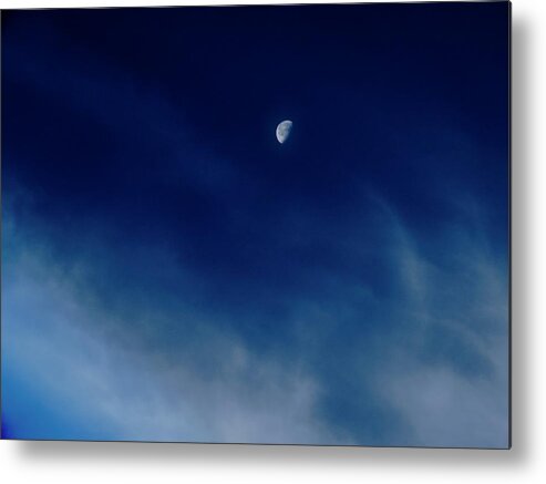 Symbolism Metal Print featuring the photograph Sagitarrius Waning in Deep Blue by Judy Kennedy