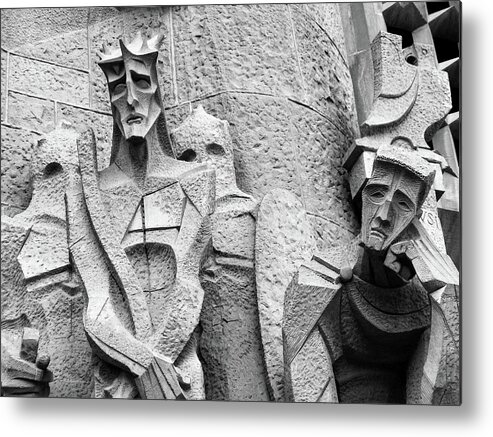 Sagrada Metal Print featuring the photograph Los Centinelas Tristes de Sagrada Familia by Joe Schofield